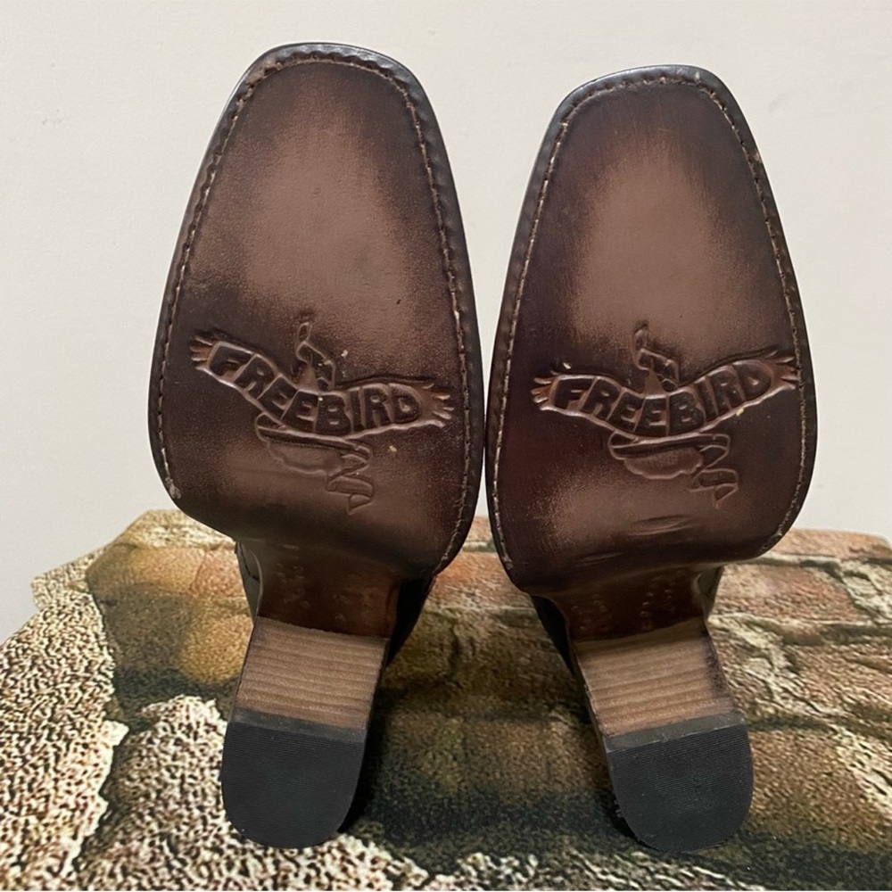 NIB Freebird Cognac Paula Boots Size 8 - Picture 6 of 8